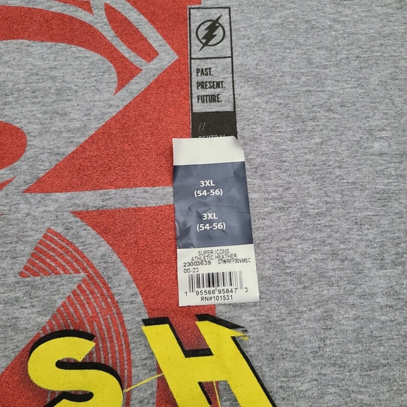 NWT The Flash Super Icon Crew Neck T Shirt 3X - Picture 2 of 4
